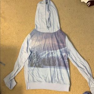 Light blue hoodie